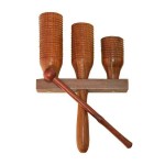 Triple-Bell Wooden Agogo