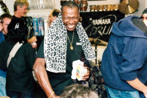 Elvin Jones Clinic at Drummers World after 9/11 in 2001