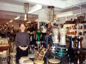 Barry introduces World Percussion at Drummers World circa 1999