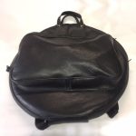 CacSac Black Leather Cymbal Bag - Front