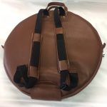 CacSac Brown Leather Cymbal Bag - Back